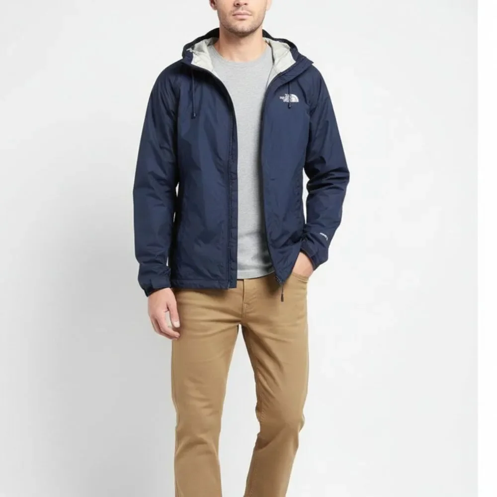 The North Face Blue Zip Up Hooded HyVent Long Sleeve Windbreaker Jacket XS